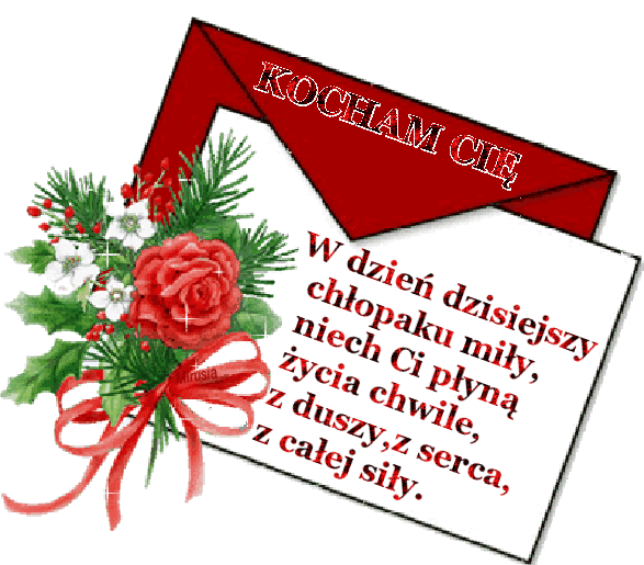 Piękny list z życzeniami na dzień chłopaka